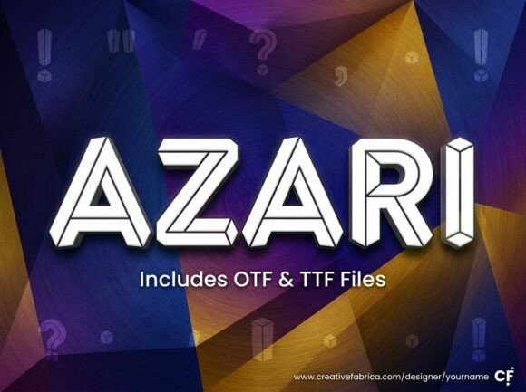 Azari: A Display Font for Bold Visual Statements