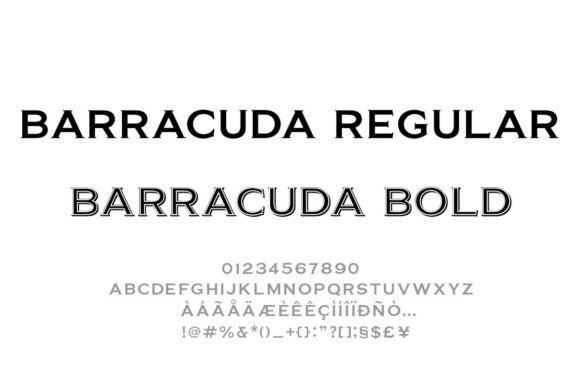 Barracuda: The All-Caps Serif with Commanding Presence