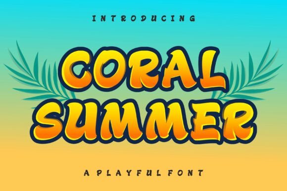 Coral Summer: A Fresh Wave of Tropical Typography