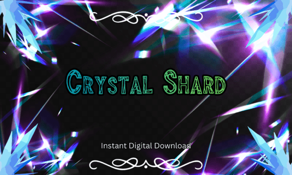 Crystal Shard Font: Edgy Neon Design for Bold Creators