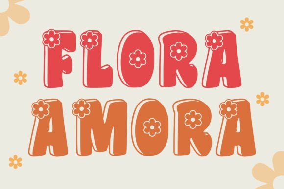 Flora Amora: A Playful Display Font for Standout Designs