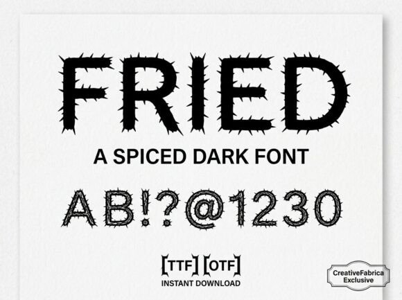 Fried: A Bold Typeface for Unforgettable Branding