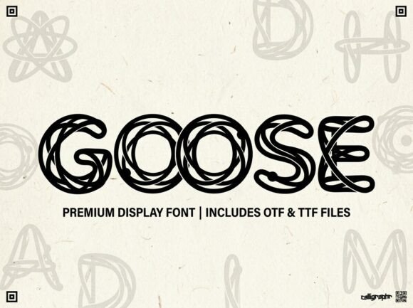 Goose: A Display Font with a Bold, Artistic Voice