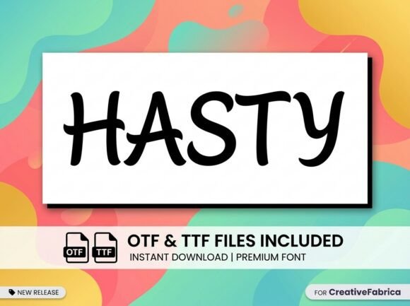 Hasty: Commanding Attention with Artistic Display Typography