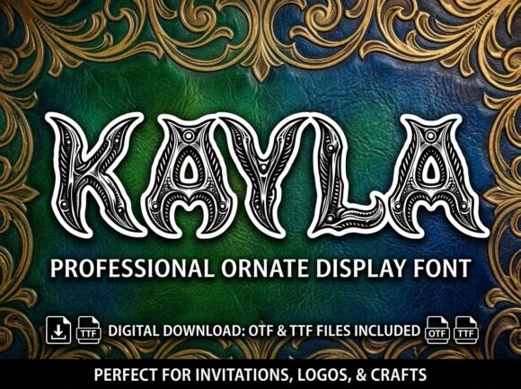 Kayla: A Display Font for Bold, Artistic Headlines