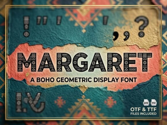 Margaret: The Decorative Display Typeface for Bold Creators