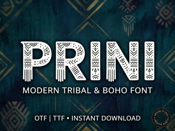Prini: A Creative Display Font for Unforgettable Branding