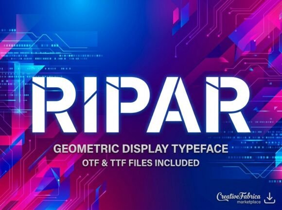 Ripar: A Display Typeface for Unforgettable Branding